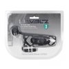 Vibrating Cage Silicone Cock Sleeve and Ball Ring - Black